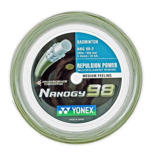 Yonex Nanogy BG 98 Badminton String Reel (Cosmic Gold) - RacquetGuys.ca
