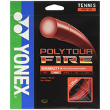 Yonex Poly Tour Fire 16L/1.25 Tennis String (Red)