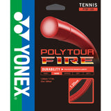 Yonex Poly Tour Fire 16 Tennis String (Red) - RacquetGuys.ca