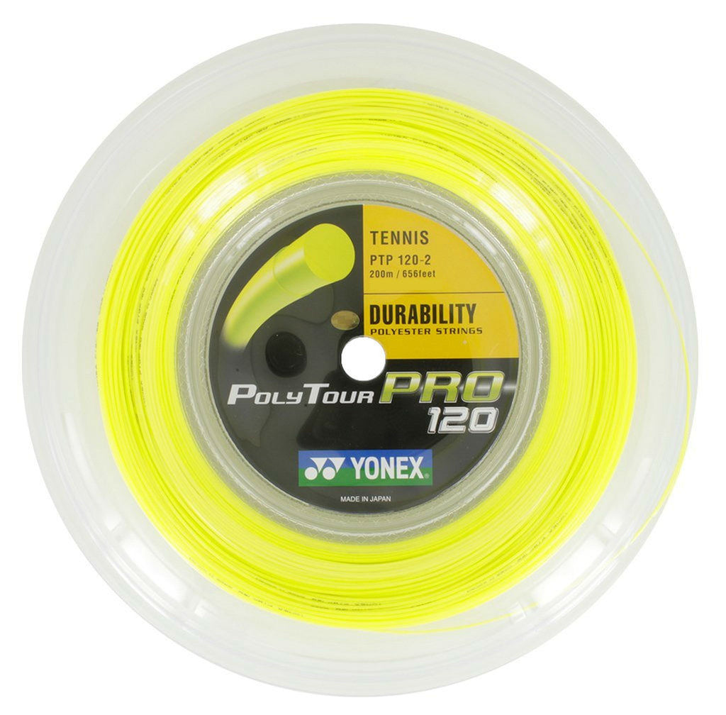 Yonex Poly Tour Pro 17/1.20 Tennis String Reel (Yellow