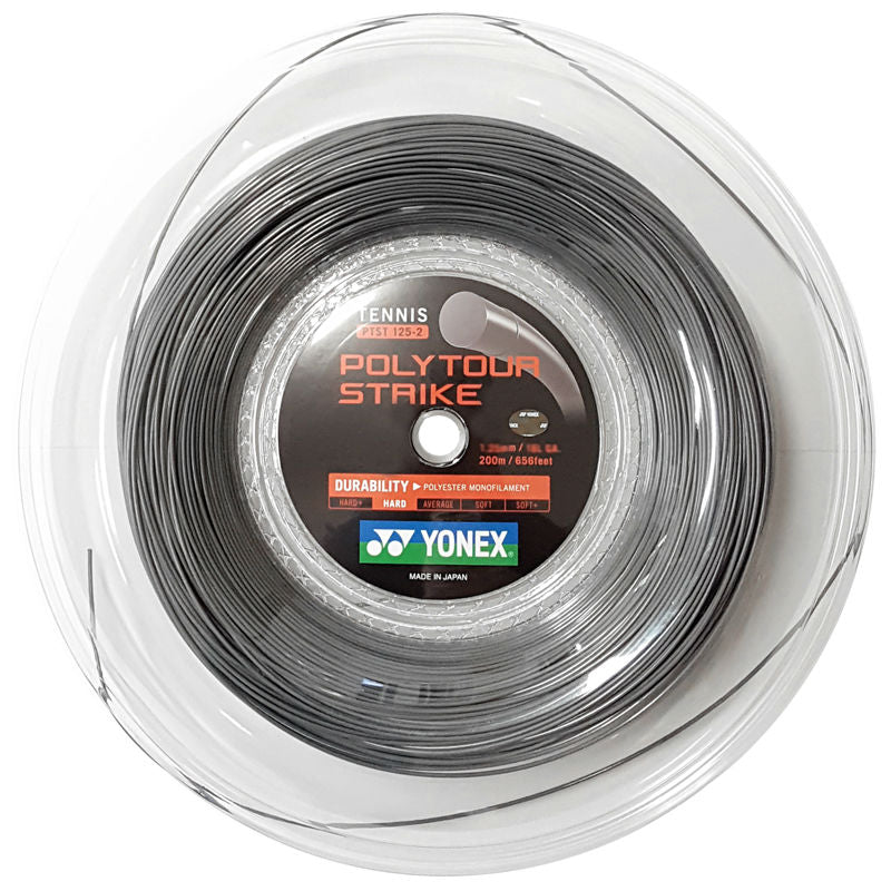 Yonex Poly Tour Strike 17 Tennis String Reel (Grey) - RacquetGuys.ca