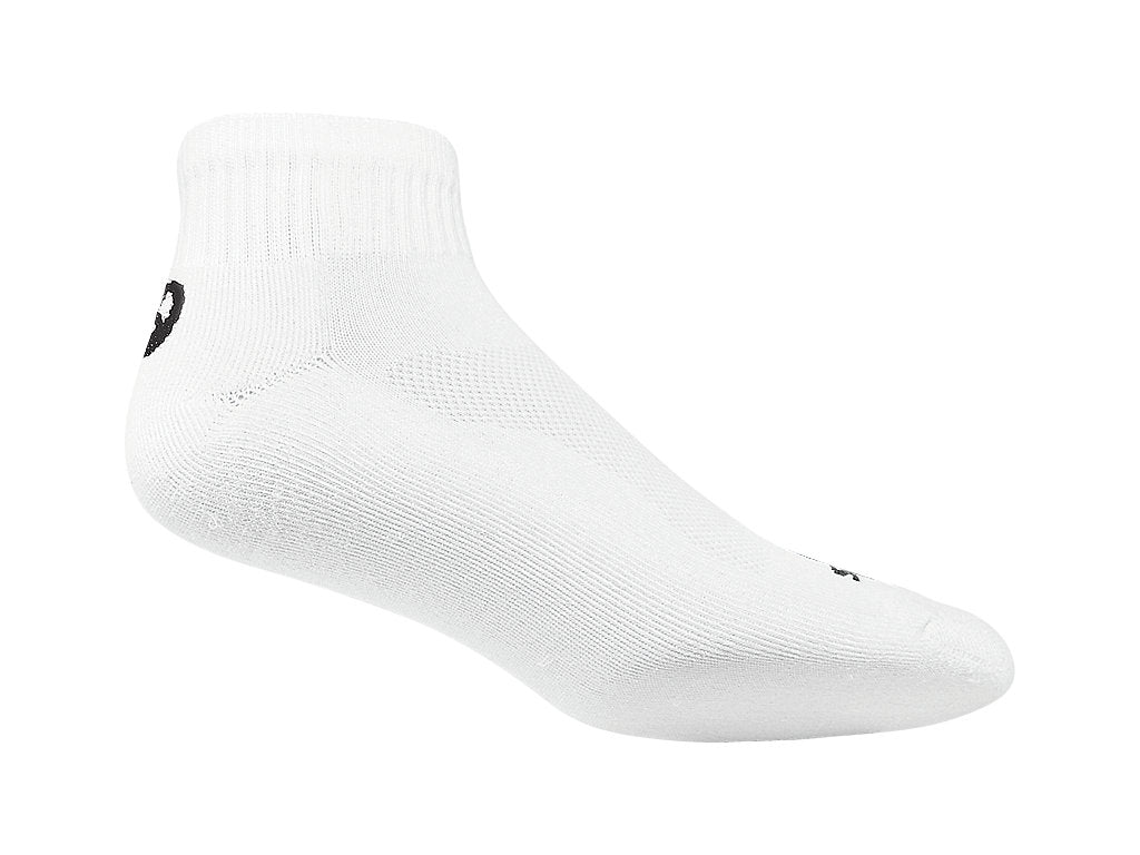 Asics Cushion Quarter Socks (White) - RacquetGuys.ca