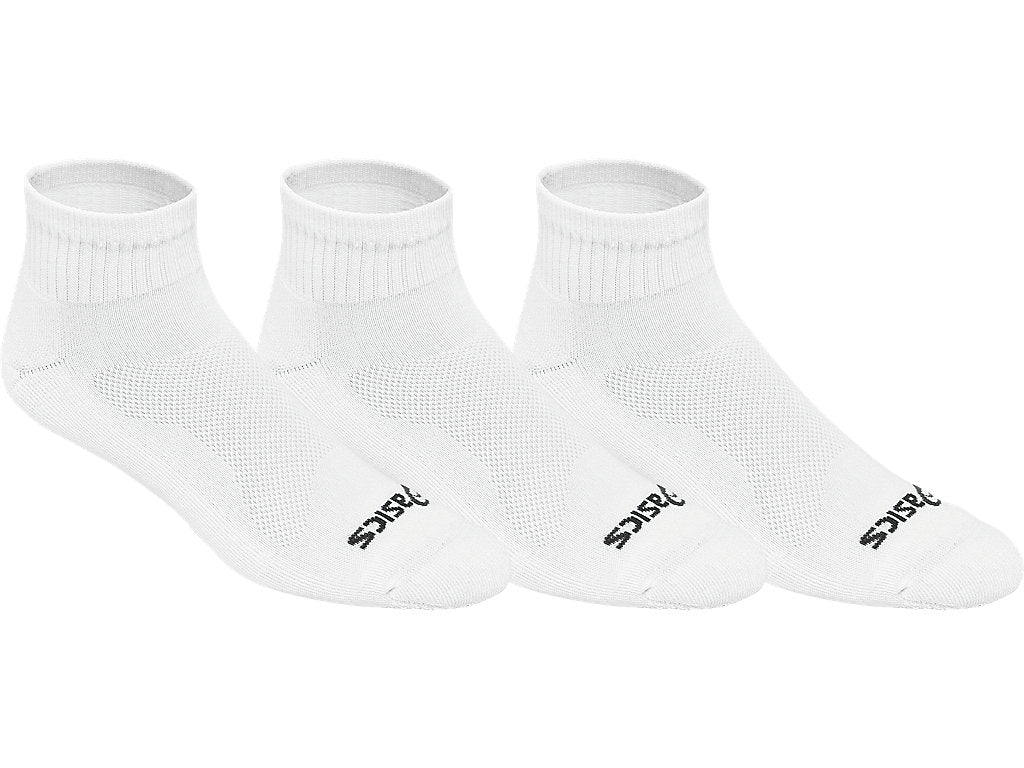Asics Cushion Quarter Socks (White) - RacquetGuys.ca