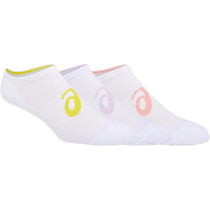 Asics Women's Invasion No Show Socks (Brilliant White) - RacquetGuys.ca