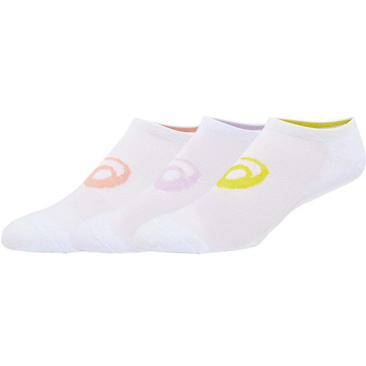 Asics Women's Invasion No Show Socks (Brilliant White) - RacquetGuys.ca