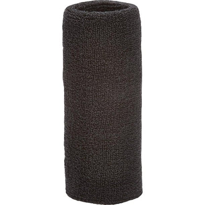 Tourna Wrist Towel 6" Extra Wide Wristband (Black) - RacquetGuys.ca