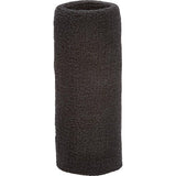Tourna Wrist Towel 6" Extra Wide Wristband (Black) - RacquetGuys.ca