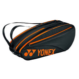 Yonex Team 6 Pack Racquet Bag (Black/Orange) - RacquetGuys.ca