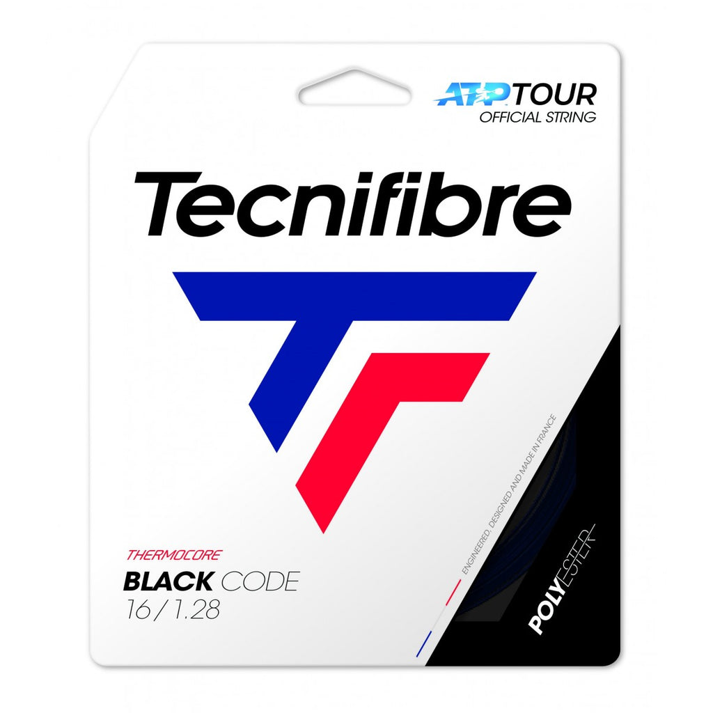 Tecnifibre Black Code 16 Tennis String (Black) - RacquetGuys.ca