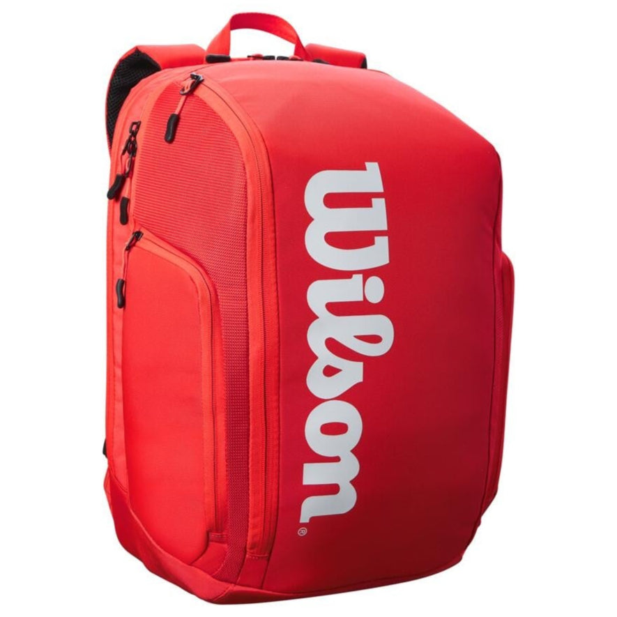 Wilson Super Tour Backpack Racquet Bag (Red) - RacquetGuys.ca