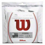 Wilson Champions Choice (Luxilon ALU Power Rough 16L / Wilson Natural Gut 16) Hybrid Tennis String