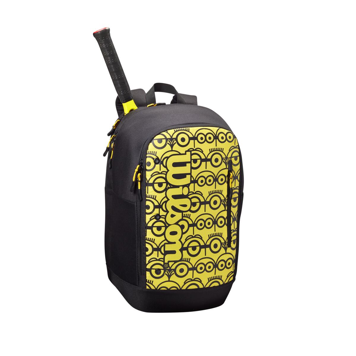 Wilson Minions Tour Racquet Backpack (Black/Yellow) - RacquetGuys.ca