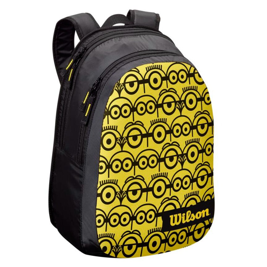 Wilson Minions Junior Backpack (Black/Yellow) - RacquetGuys.ca