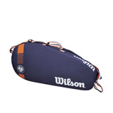 Wilson Roland Garros Team 3 Pack Racquet Bag (Navy/Orange) - RacquetGuys.ca