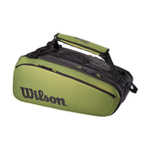 Wilson Super Tour Blade 15 Pack Racquet Bag (Green/Black) - RacquetGuys.ca