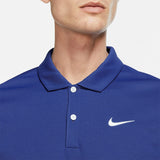 Nike Men's Dri-FIT Victory Polo Solid (Game Royal/White) - RacquetGuys.ca