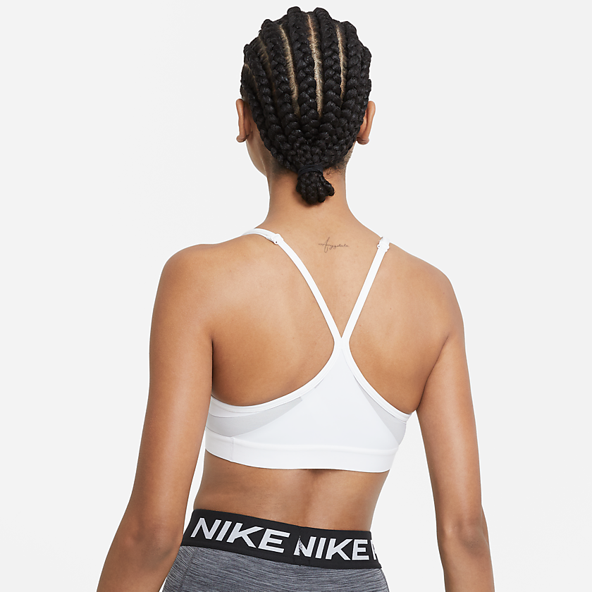 Nike Women's Indy Dri-FIT V-Neck Sports Bra Pink/Black – Azteca Soccer