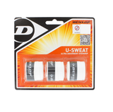 Dunlop U-Sweat Overgrip 3 Pack (White)