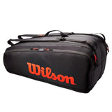 Wilson Tour 12 Pack Racquet Bag (Black/Red) - RacquetGuys.ca