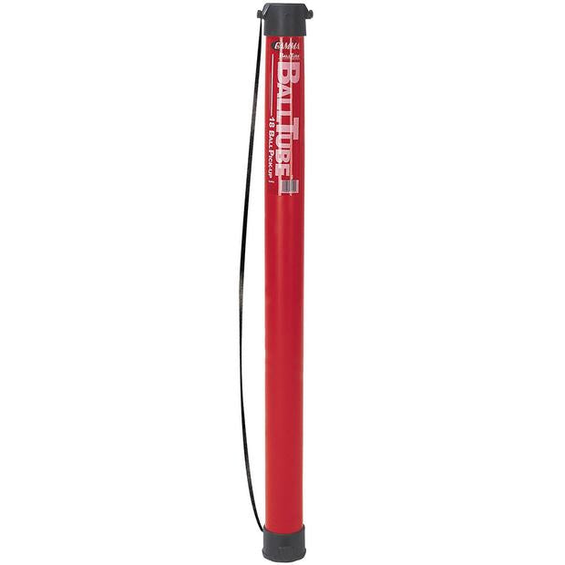 Gamma Ball Tube 18 Ball Capacity (Red) - RacquetGuys.ca