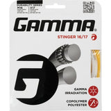 Gamma Stinger 16/1.30 & 17/1.27 Hybrid Tennis String (White/Yellow)