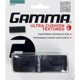Gamma Ultra Cushion Textured Replacement Grip (Black) - RacquetGuys.ca