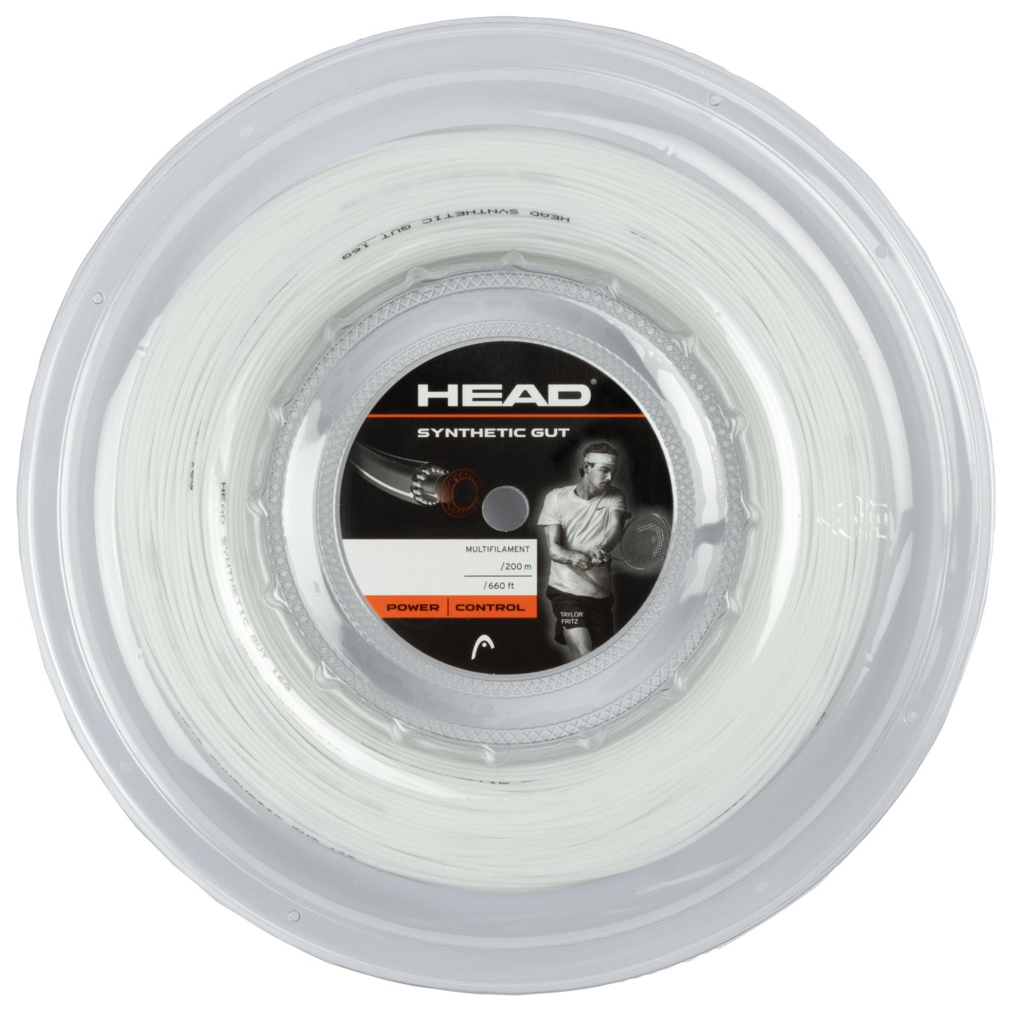 Head Synthetic Gut 17 Tennis String Reel (White) - RacquetGuys.ca