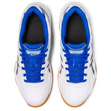 Asics Gel Rocket 10 Women's Indoor Court Shoe (White/Blue) - RacquetGuys.ca