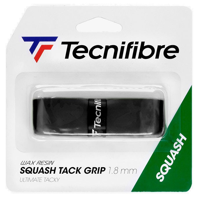 Tecnifibre Squash Tack Replacement Grip (Black) - RacquetGuys.ca
