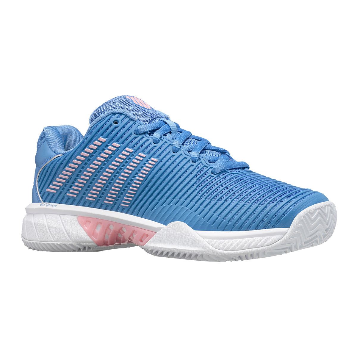 K-Swiss Hypercourt Express 2 All Court Women's Tennis Shoe (Blue/Pink) - RacquetGuys.ca