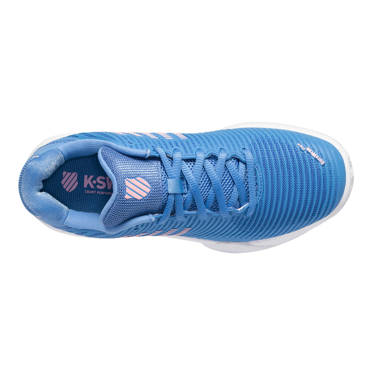 K-Swiss Hypercourt Express 2 All Court Women's Tennis Shoe (Blue/Pink) - RacquetGuys.ca