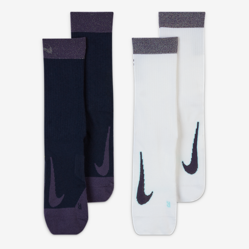 Nike Court Multiplier Max Crew Socks (Obsidian/White) - RacquetGuys.ca
