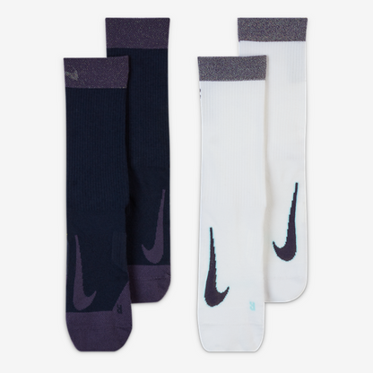 Nike Court Multiplier Max Crew Socks (Obsidian/White) - RacquetGuys.ca