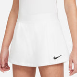 Nike Girls Dri-FIT Victory Flouncy Skirt (White/Black) - RacquetGuys.ca