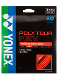 Yonex Poly Tour Rev 16L Tennis String (Bright Orange) - RacquetGuys.ca