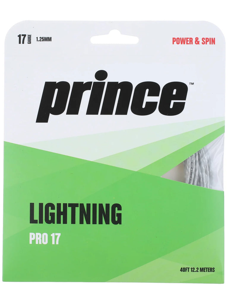 Prince Lightning Pro 17 Tennis String (Silver) - RacquetGuys.ca