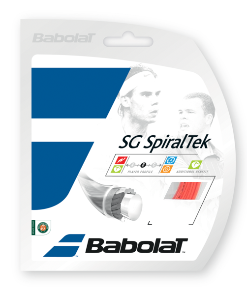 Babolat Spiraltek 16 Tennis String (Red) - RacquetGuys.ca