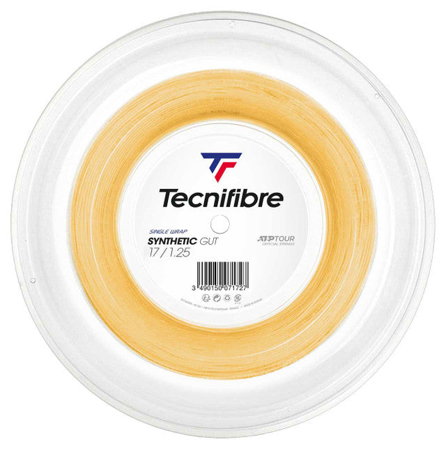 Tecnifibre Synthetic Gut 17 Tennis String Reel (Gold) - RacquetGuys.ca