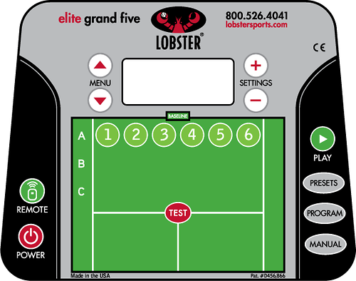 Lobster Grand V Control Panel - RacquetGuys.ca