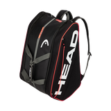 Head Tour Pickleball Supercombi 10 Pack Paddle Bag (Black/Orange) - RacquetGuys.ca