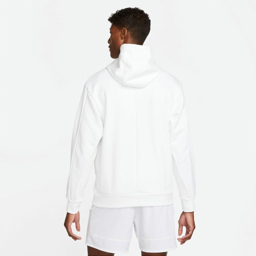 Nike Men's Fleece Heritage Tennis Hoodie (White) - RacquetGuys.ca