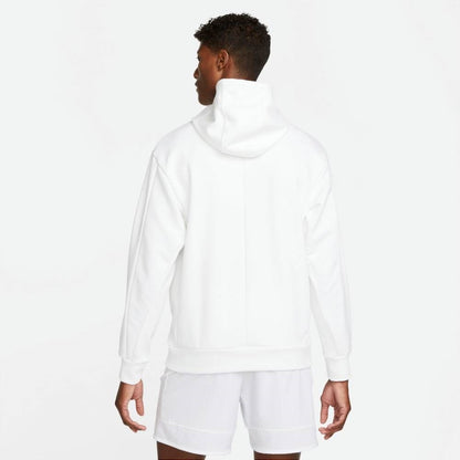 Nike Men's Fleece Heritage Tennis Hoodie (White) - RacquetGuys.ca