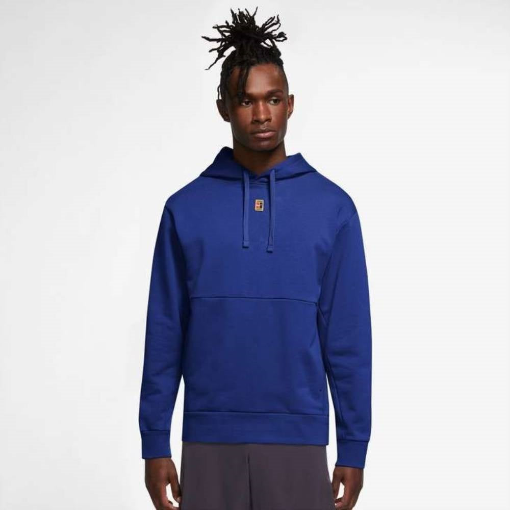 Nike Men's Fleece Heritage Tennis Hoodie (Blue) - RacquetGuys.ca