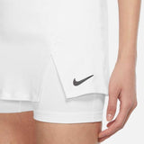 Nike Women's Dri-FIT Victory Skirt Stretch (White/Black) - RacquetGuys.ca