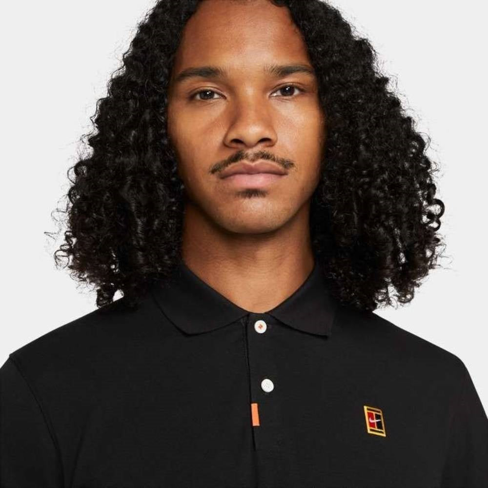 Nike Men's Dri-FIT Slim-Fit NYC Slam Polo (Black) - RacquetGuys.ca