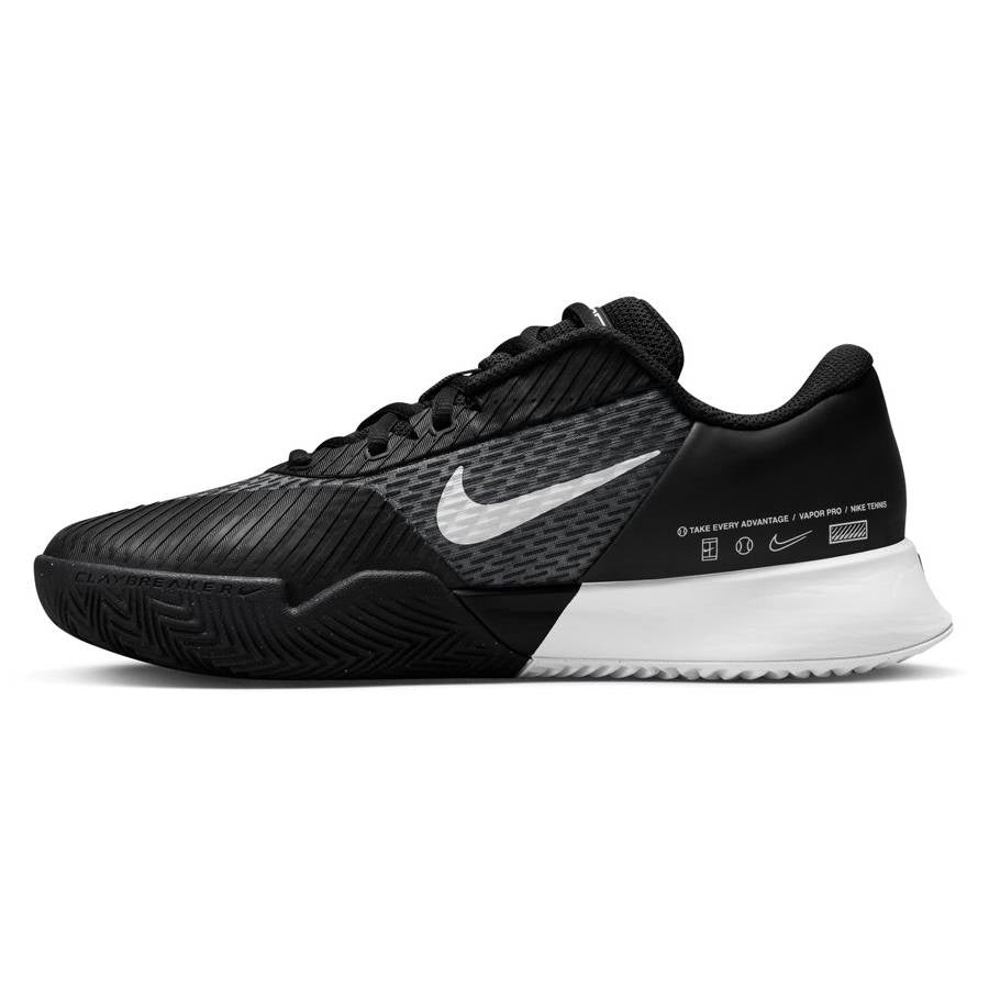 Nike Zoom Vapor Pro 2 Clay Women's Tennis Shoe (Black/White) - RacquetGuys.ca