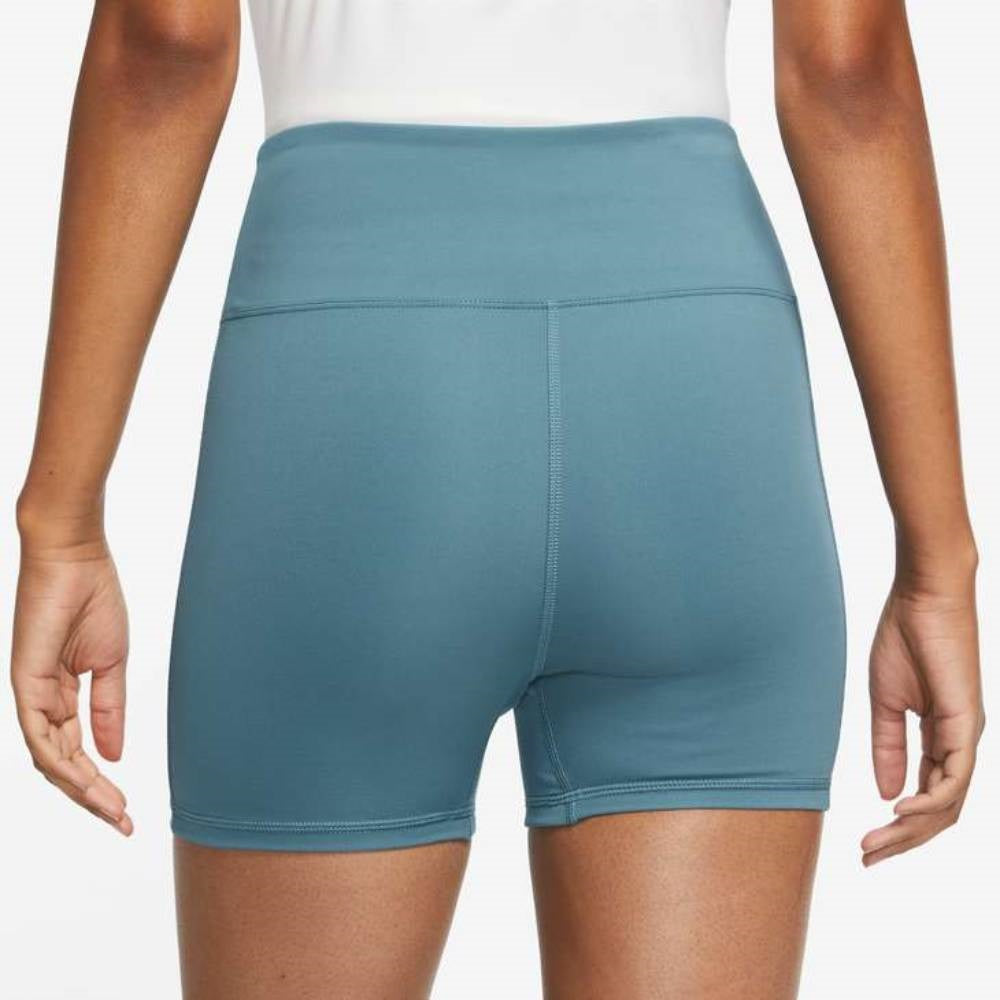Nike Women's Dri-FIT Advantage High Rise 4-inch Short (Blue) - RacquetGuys.ca