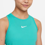 Nike Girls Dri-FIT Victory Tank (Washed Teal/White) - RacquetGuys.ca