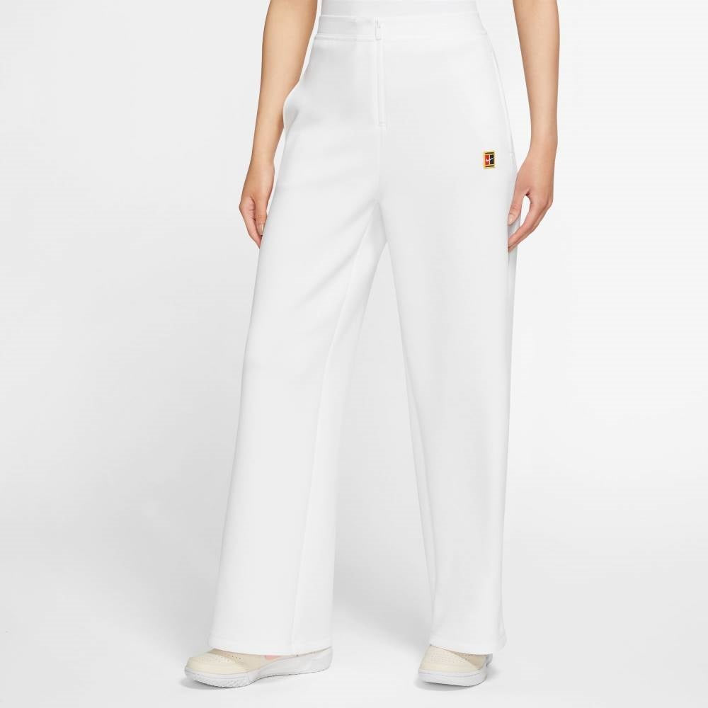 Nike Women's Court Dri-Fit Heritage Pants (White) - RacquetGuys.ca