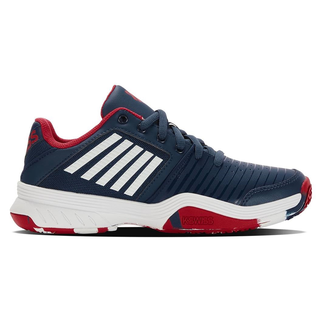 K-Swiss Court Express OMNI Junior Tennis Shoe (Blue/White) - RacquetGuys.ca